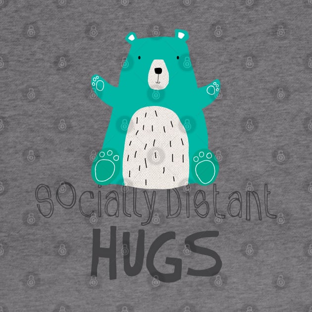 Socially Distant Bear Hug by coryreid_illustration